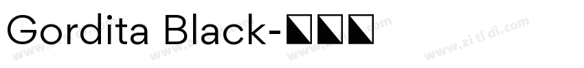 Gordita Black字体转换